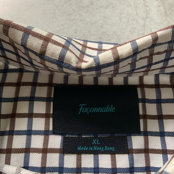 Faconnable Mens Long Sleeve Button Down - Picture 4 of 5